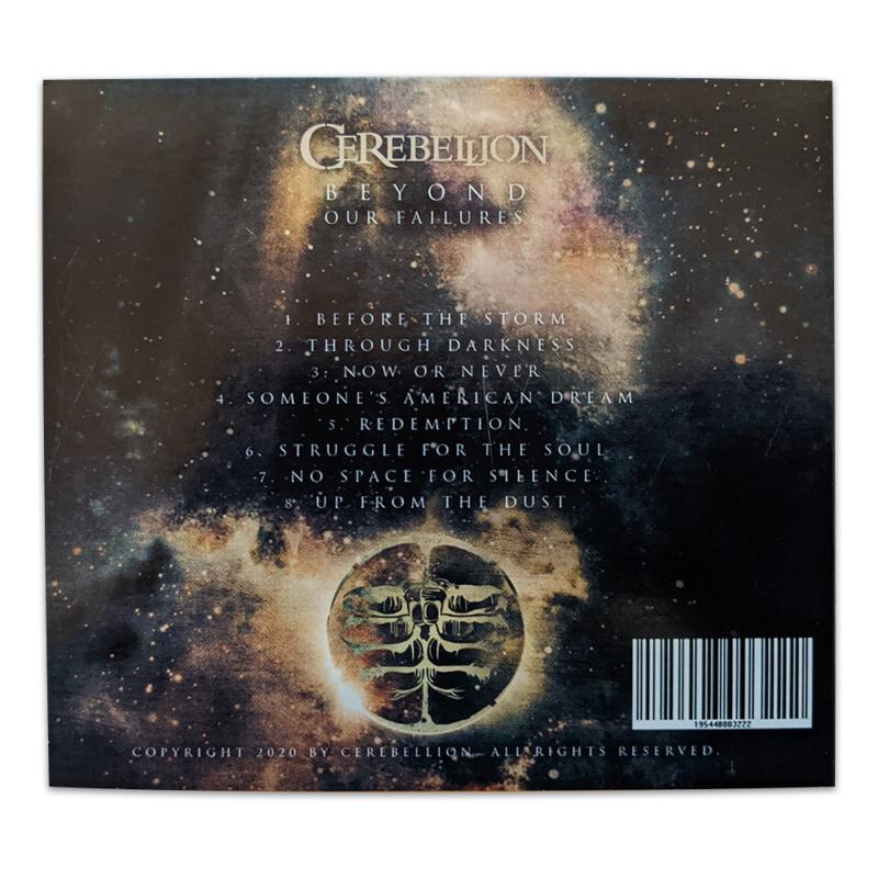 Beyond Our Failures Album Back Cover